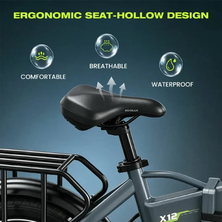 KOOLUX X12 Folding Fat Tyre Electric Bike uk road legal bike
