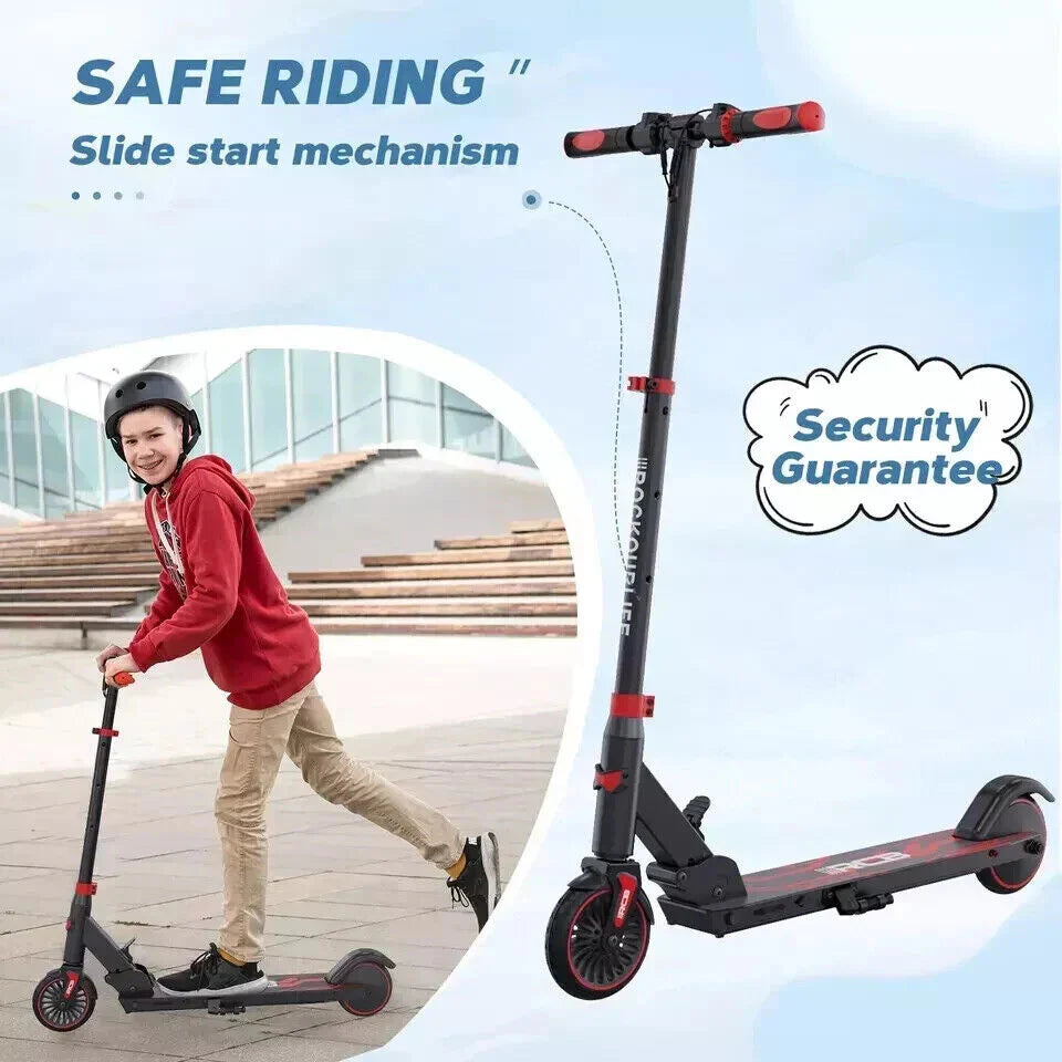 RCB R15 Kids Electric Scooter: 250W Motor, 12.4 mph (20 km/h) Speed, 10-Mile Range, Lightweight Foldable Design
