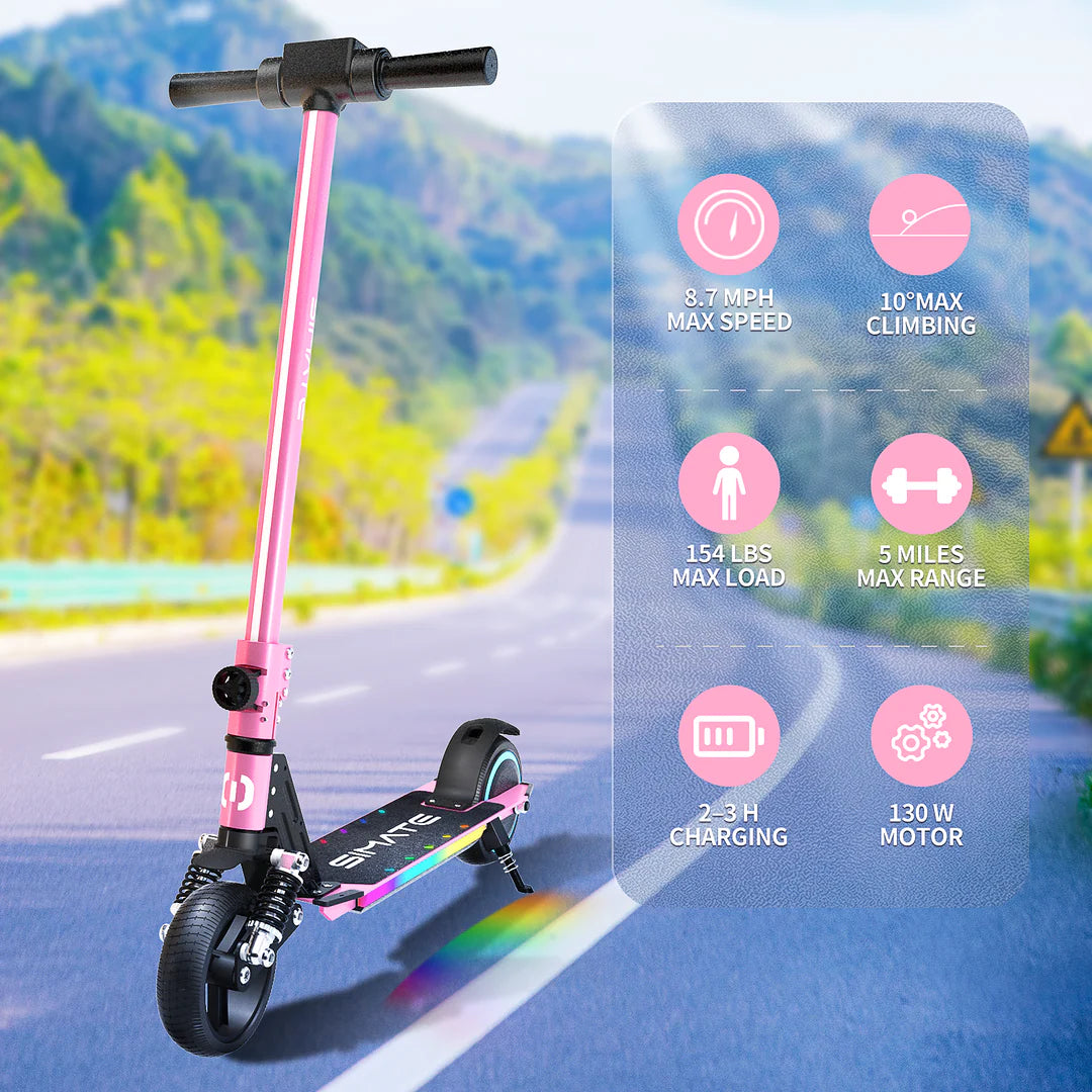 S5 Flash light electric scooter for kids | Pink ,blue yellow black