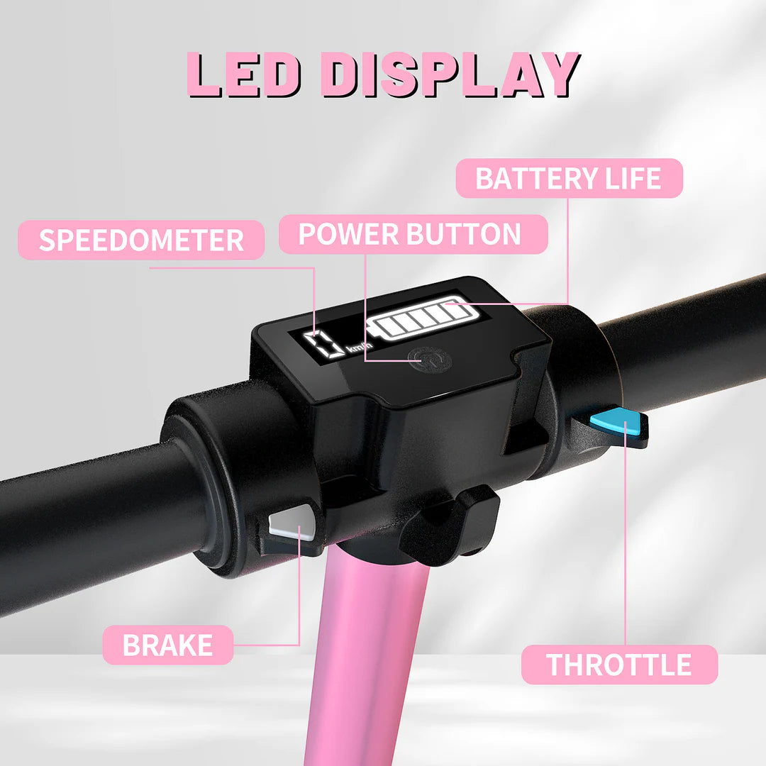 S5 Flash light electric scooter for kids | Pink ,blue yellow black