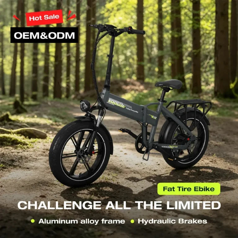 KOOLUX X12 Folding Fat Tyre Electric Bike uk road legal bike